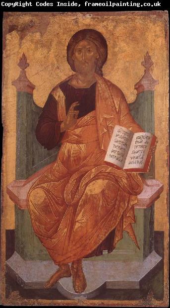 unknow artist Angelos,Christ Pantocrator Enthroned